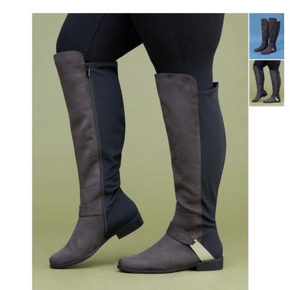LB Over The Knee Boot W/Metal Harness Hardware 8W